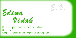 edina vidak business card